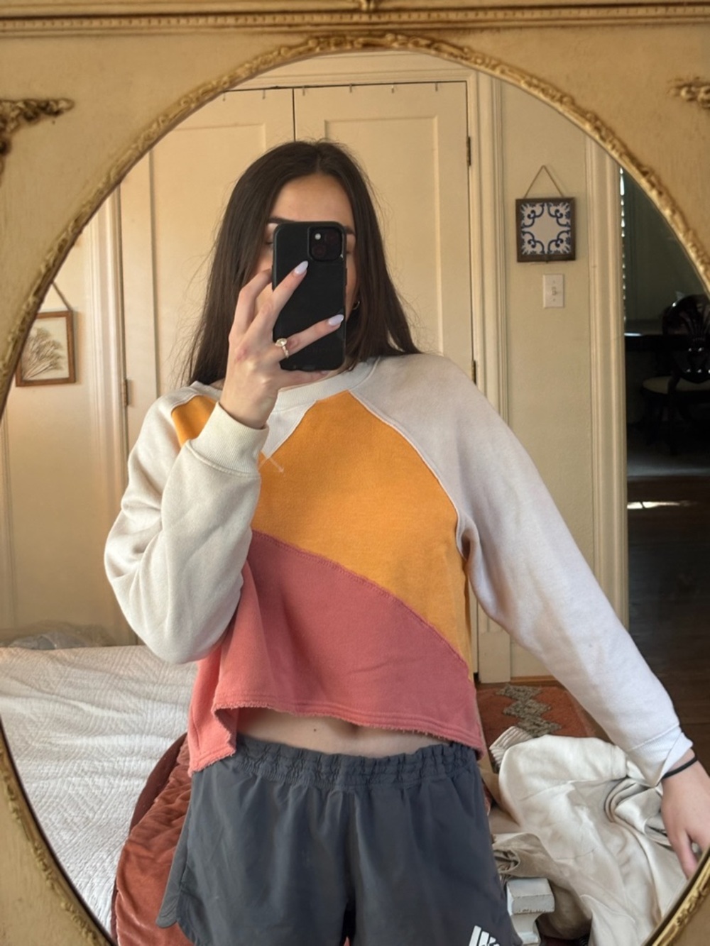 FP Movement Cropped Colorblock Sweatshirt